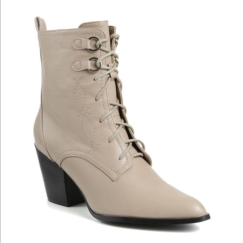 Catherine Malandrino Irma Lace-Up Mid Boot